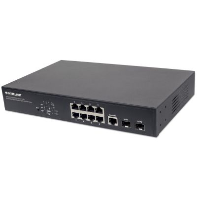 Intellinet 561167 Network Links Managed Gigabit Ethernet (10/100/1000) PoE Support Black