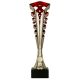 5. Gold and red plastic cup