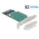 5. Delock PCI Express x8 Card 2 x internal NVMe M.2 Key M - Bifurcation - storage controller - M.2 NVMe Card - PCIe 4.0 x8