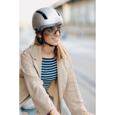 10. HJC CALIDO PLUS Bicycle Helmet Silver PEARL GREYISH SILVER rL