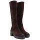 4. Women’s chocolate-brown suede insulated boots Vinceza 58332