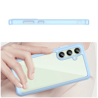 4. Outer Space Case with Gel Frame for Samsung Galaxy S24 FE - Blue