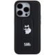 3. Karl Lagerfeld Gripstand Saffiano Choupette Pins case for iPhone 14 Pro - black
