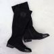 10. Women's patent suede boots, black, M.Daszyński MR2251-19