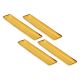 Set of 4 Concerto Ocra Rectangular Trays - Yellow, 32 x 8 cm