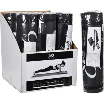 3. YOGA MAT NBR BLACK 10MM 183x58CM XQMAX