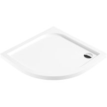Semicircular acrylic shower tray 80x80 cm