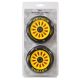 2. STUNT PB SCOOTER WHEELS 100MM PLASTIC KATANA SET OF 2 YELLOW