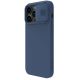 2. Nillkin CamShield Silky Silicone Case iPhone 14 Pro Max Silicone Cover with Camera Protector Blue