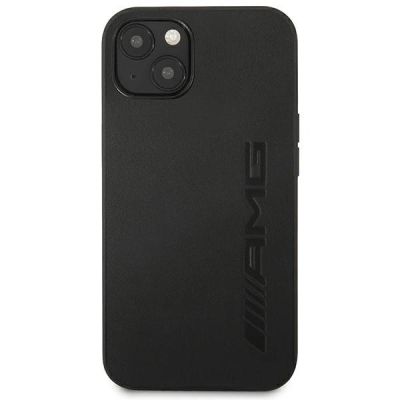 3. AMG AMHCP14SDOLBK iPhone 14 6.1 "black / black hardcase Leather Hot Stamped