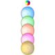 24. DECORATIVE MOON LAMP DIAMETER 11.5 CM RGB