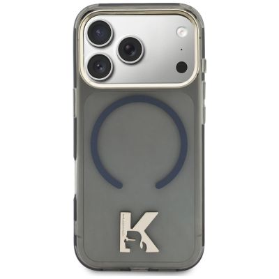 3. Karl Lagerfeld IML K Head Logo MagSafe Case for iPhone 17 Pro Max - Black