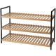 14. SHELF SHELF FOR SHOES 3 LEVELS BAMBOO EXCELLENT HOUSEWARE