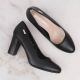 9. Sergio Leone W SK193A black block heel pumps 