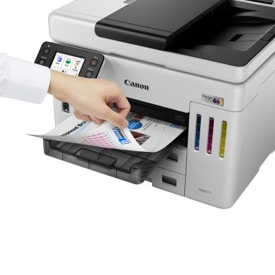 86. Canon MAXIFY GX 7150 Printer, Inkjet, Color Printing, 600 x 1200 DPI, A4, Direct Print, White