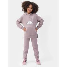 Girls' sweatshirt with a hood, open, 4F Junior