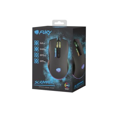 6. FURY SCRAPPER 6400DPI RGB GAMING MOUSE NFU-1699