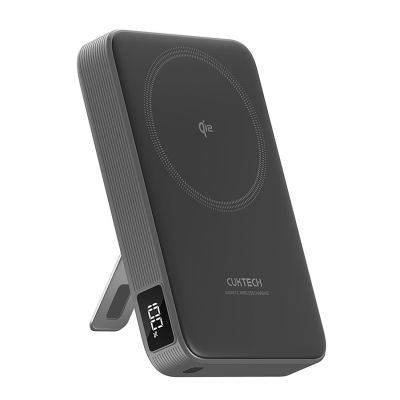 2. Cuktech WPB100 10000 mAh Qi2 Magnetic Powerbank 30W with Stand - Black