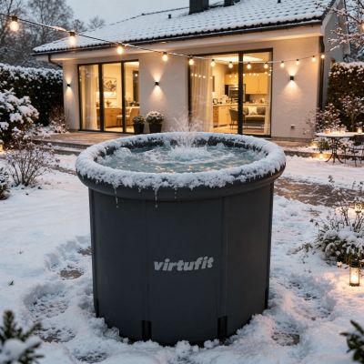 48. VIRTUFIT ICE BATH XXL - 375 LITERS - ANTHRACITE - WITH ACCESSORIES