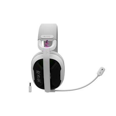 7. FURY FUKIYA F6 WIRELESS HEADPHONES WHITE WITH MICROPHONE