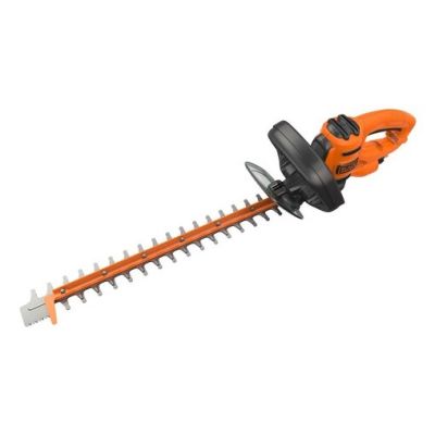 8. Black & Decker Black + Decker Elektro-Heckenschere (500W, 50 cm Schwertlänge, 22 mm Schnittstärke, Bügel-Zweithandgriff und transparentem Handschutz, für mittlere bis große Hecken)