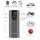 2. Rockbros 42720001001 Electric Bike Pump with LED Display + USB-C - USB-A Cable - Black