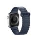 2. Dux Ducis Strap (Armor Version) Apple Watch SE strap, 9, 8, 7, 6, 5, 4, 3, 2, 1 (41, 40, 38 mm) silicone magnetic band bracelet blue
