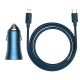 12. Baseus Golden Contactor Pro fast car charger USB Type C / USB 40 W Power Delivery 3.0 Quick Charge 4+ SCP FCP AFC + USB Type C cable - Lightning blue (TZCCJD-03)