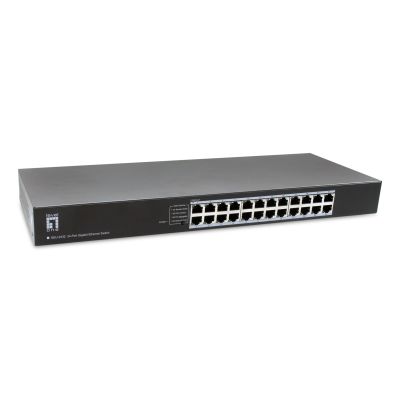 2. LevelOne GEU-2432 Unmanaged Gigabit Ethernet (10/100/1000) 1U Gray