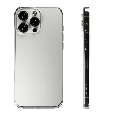 9. Puro 03 Nude Silicone Case for iPhone 16 Pro Max - Transparent