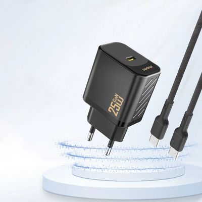 3. Dudao A27 25W GaN USB-C Wall Charger - Black