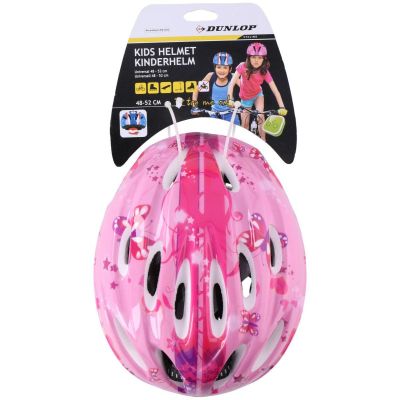 4. DUNLOP CHILDREN'S ADJUSTABLE CYCLING HELMET SIZE (48-52CM) PINK