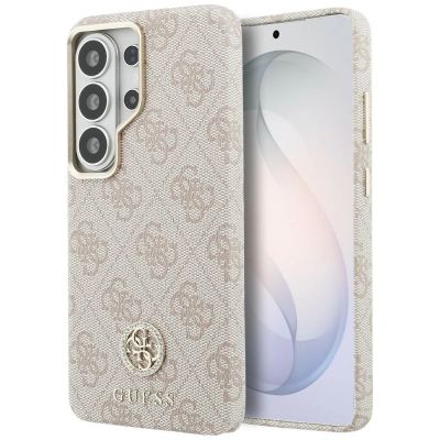 Guess 4G Rhinestone Round Logo MagSafe Case for Samsung Galaxy S26 Ultra - Pink