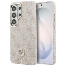Guess 4G Rhinestone Round Logo MagSafe Case for Samsung Galaxy S26 Ultra - Pink