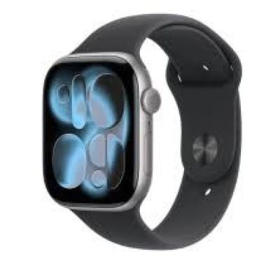3. Apple Watch Series 11 GPS 46mm Space Gray Aluminum Case with Black Sport Band - S/M