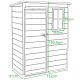 11. PVC GARDEN TOOL HOUSE 152x91x192.5CM