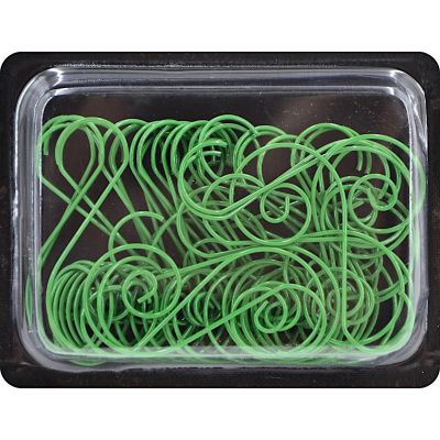 4. METAL HOOKS FOR CHRISTMAS BAUBLES 40 PCS GREEN