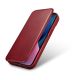 9. iCarer CE Oil Wax Premium Leather Folio Case iPhone 14 Plus Magnetic Flip Leather Folio Case MagSafe Red (AKI14220707-RD)