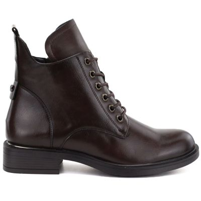 5. Women's insulated brown worker boots Vinceza 58677