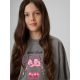 3. Girls' boxy T-shirt with print 4F 4FJRAW26TTSHF4239-22S