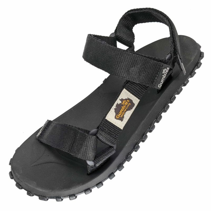 2. Gumbies Scrambler Sandal G-SC-UNI-BLACK