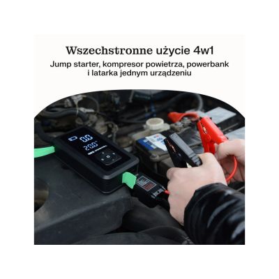 8. GREEN CELL POWERBANK/BOOSTER/CAR JUMP STARTER/PUMPER POWERBOOST AIR 8000MAH 1000A - WITH COMPRESSOR
