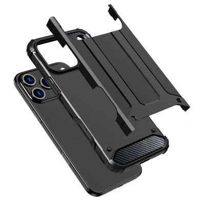 7. Hybrid Armor Case for iPhone 17 Pro Max - Black