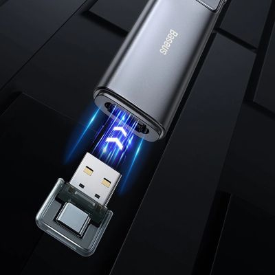 19. Baseus Orange Dot Wireless Presentation Laser Pointer - Gray (with battery)