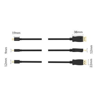6. Orico XD-MDTH4 4K 30Hz Mini DisplayPort to HDMI Cable 3m - Black