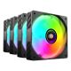 8. TACENS MARS MF-SI4KIT FANS 120 ARGB x4 BK - fans + hub + remote control (TACMARS-MFSI4KIT)