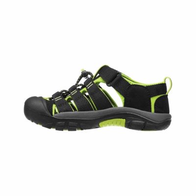 3. Keen Newport H2 Black/Lime Green Kids' Summer Hiking Sandals (1009942)