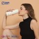 6. TRAVEL BLUE CREAM THERMAL BOTTLE