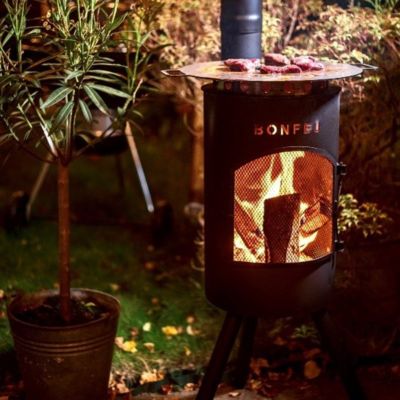 14. Bonfeu Bongiano Sp 3001 garden fireplace black