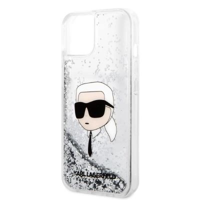 6. Karl Lagerfeld KLHCP14MLNKHCH iPhone 14 Plus 6.7" silver/silver hardcase Glitter Karl Head